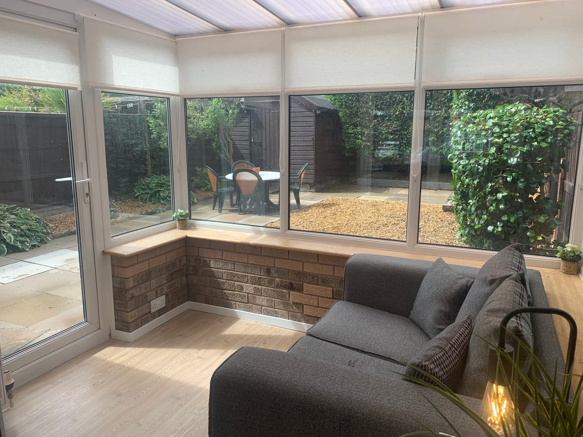 Kingfisher Nest sunroom and seating area