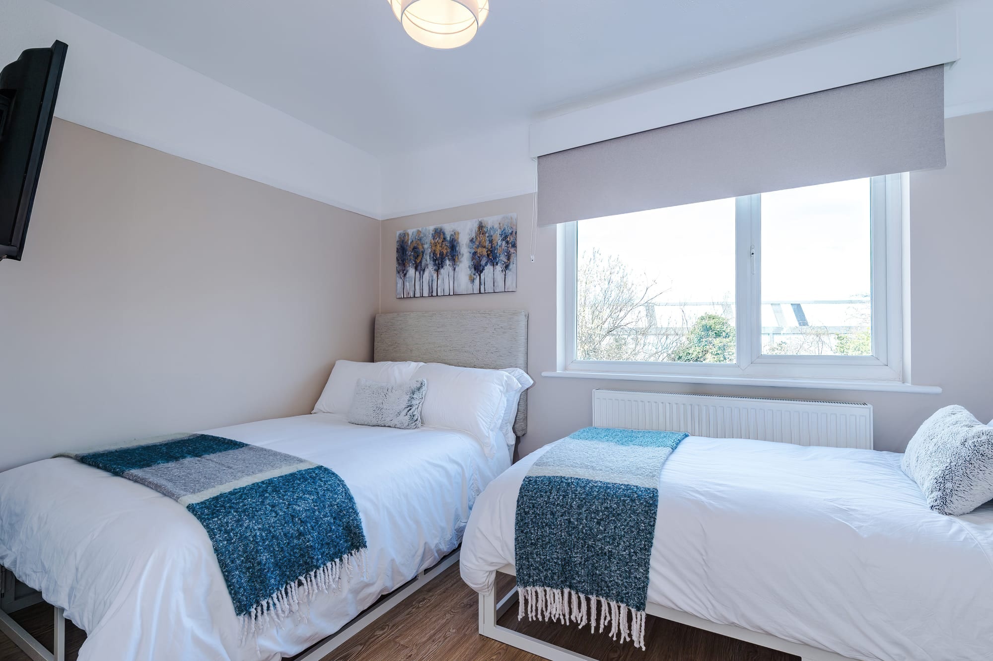 Fresh twin bedroom at Patricia Place