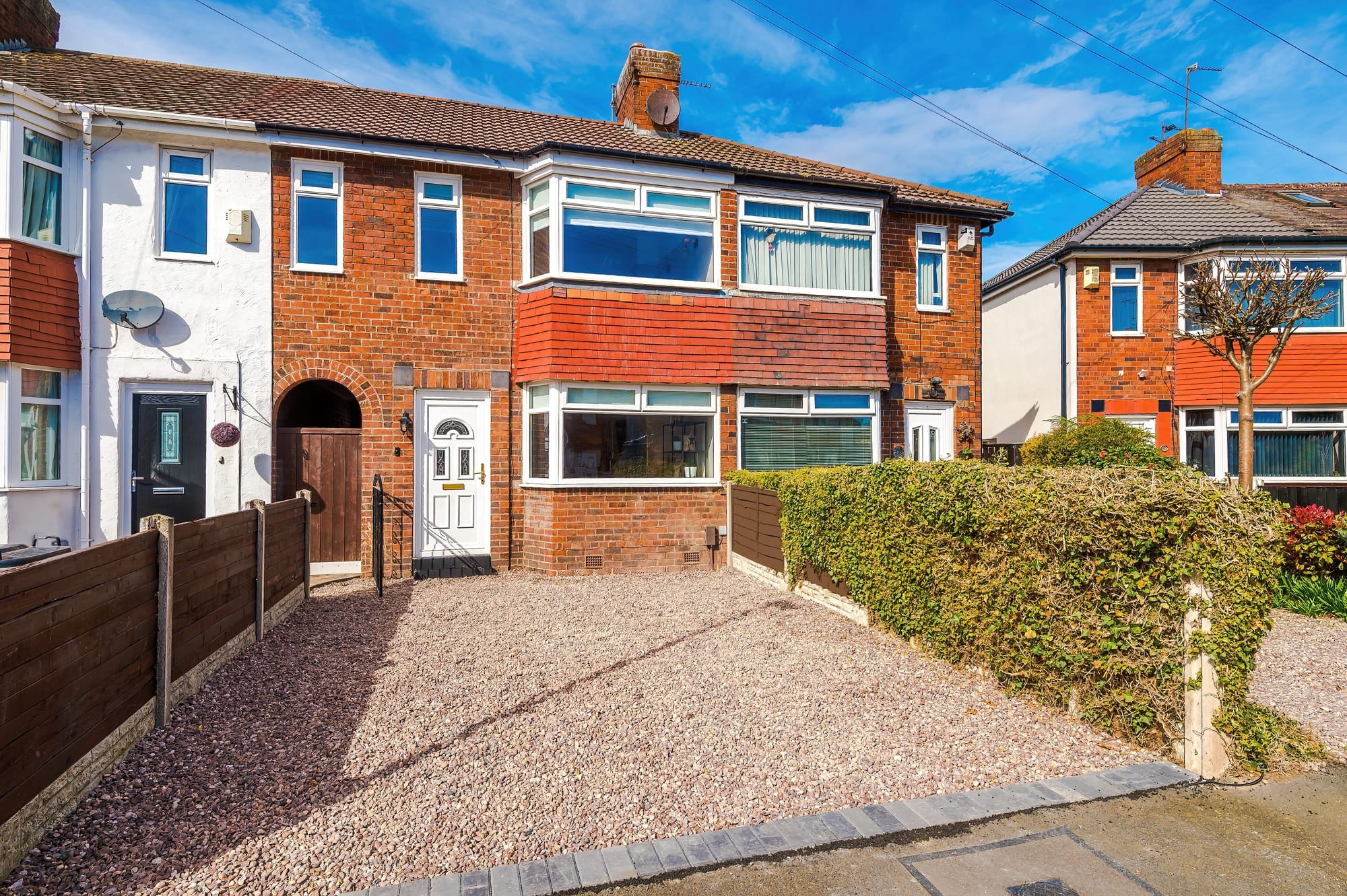 Patricia Place exterior with its private driveway in Birkenhead